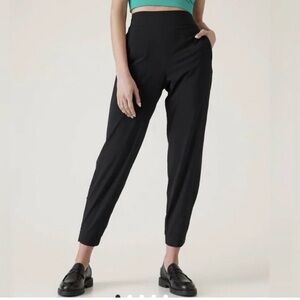 Athleta brooklyn heights mid rise jogger aspen olive 10